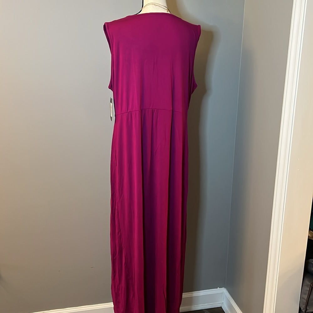 HEIMISH Sleeveless Magenta Maxi Dress NWT 2XL - Picture 3 of 4